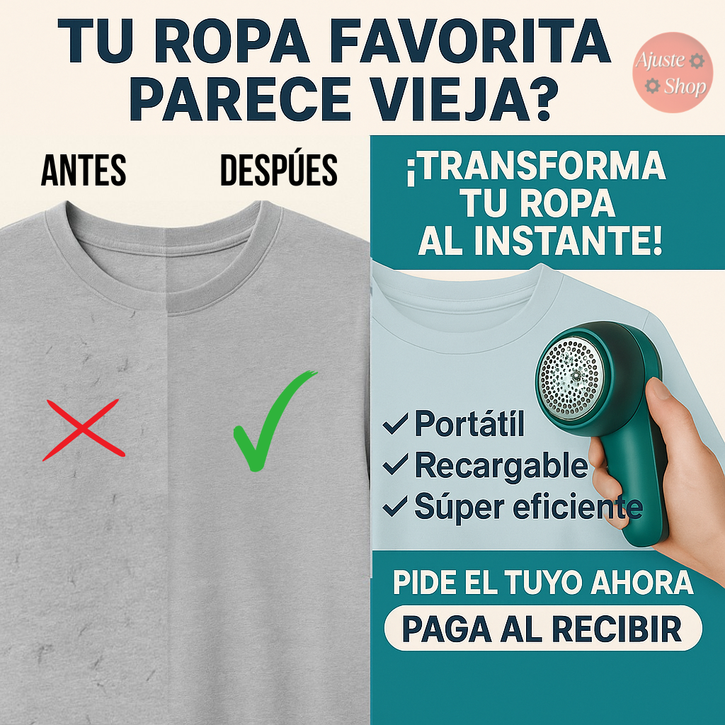 Quitapelusas Eléctrico Recargable